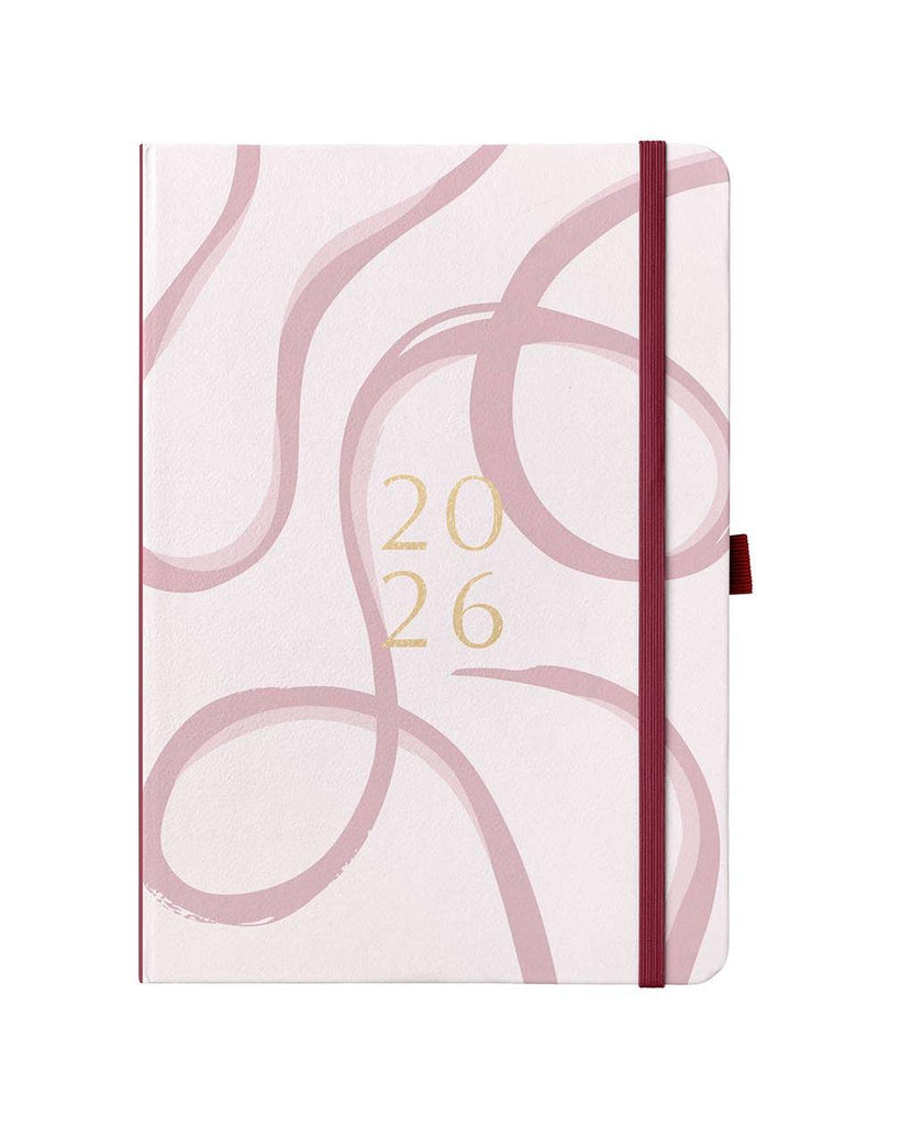 2026 A5 Diary Day-A-Page Planner | Pink Ribbon | Busy B – thoughtful gifts and beautiful finds from C&K, an independent lifestyle store in Settle.