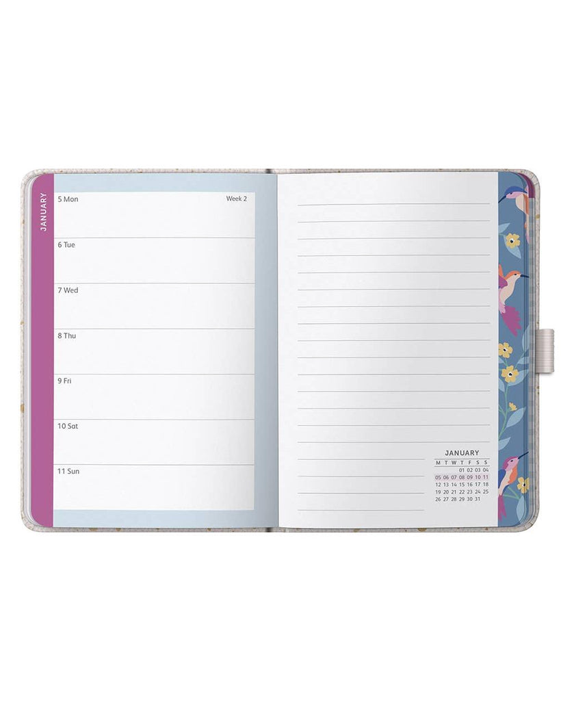 2026 A6 Diary, Weekly Planner, To-Do Lists & Notes | Gold – thoughtful gifts and beautiful finds from C&K, an independent lifestyle store in Settle.