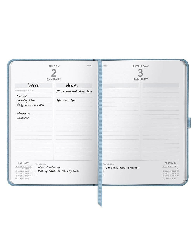 2026 Dual Schedule A5 Diary | Daily Planner | Day A Page – thoughtful gifts and beautiful finds from C&K, an independent lifestyle store in Settle.
