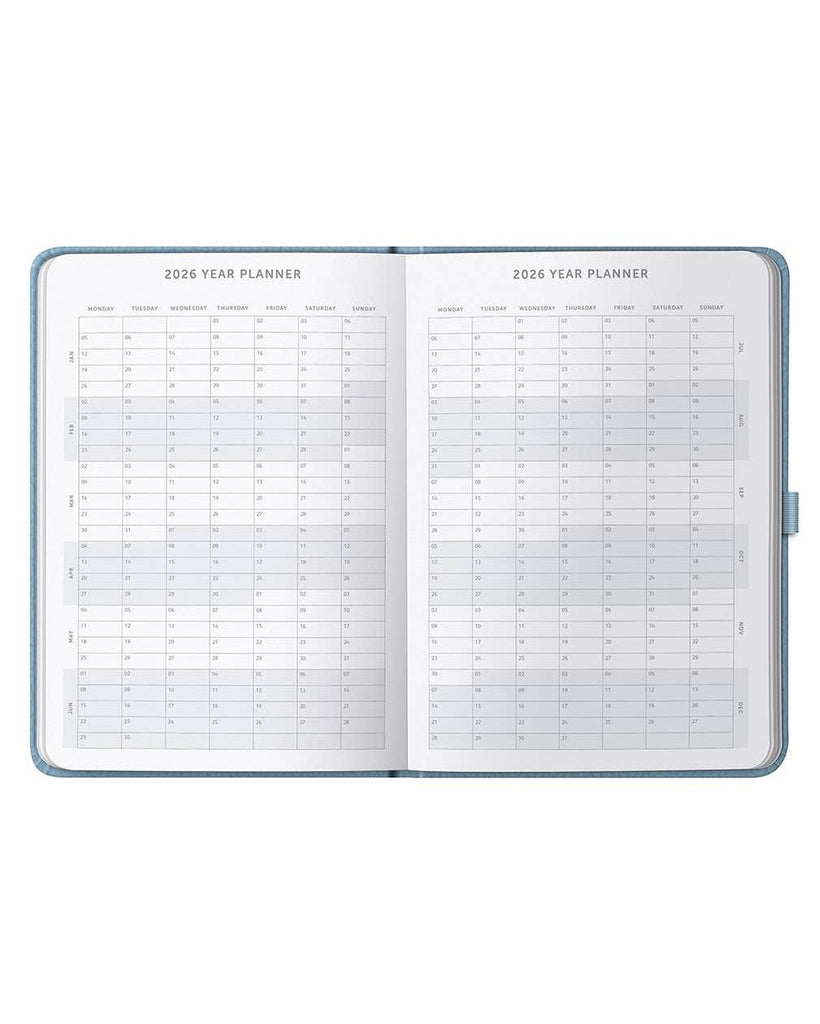 2026 Dual Schedule A5 Diary | Daily Planner | Day A Page – thoughtful gifts and beautiful finds from C&K, an independent lifestyle store in Settle.