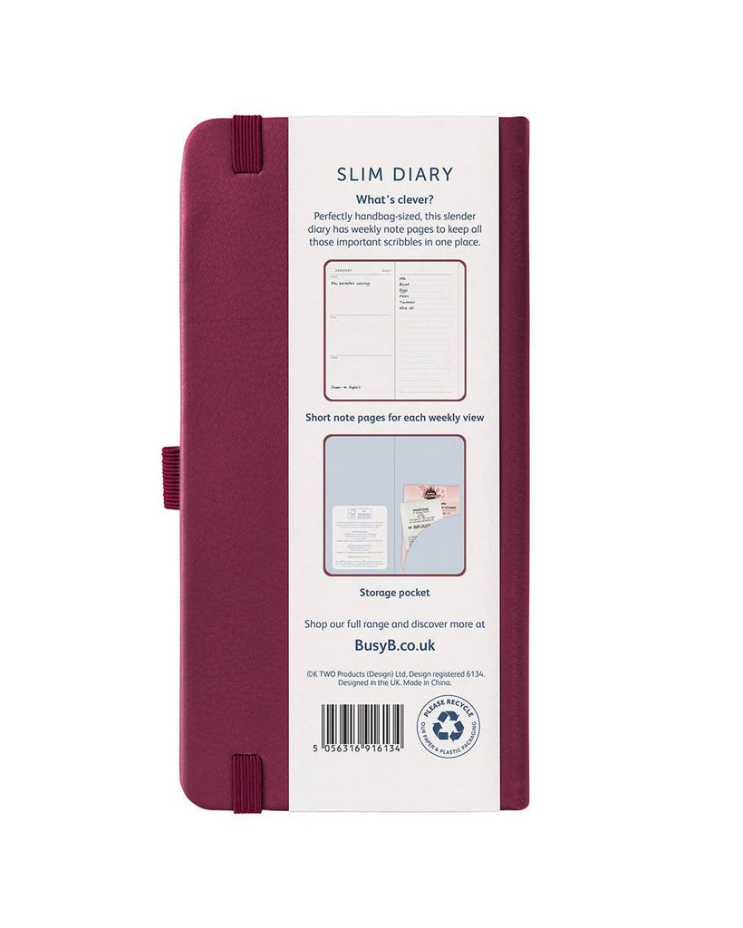 2026 Slim Diary | Weekly Pocket Diary & Planner | Busy B – thoughtful gifts and beautiful finds from C&K, an independent lifestyle store in Settle.