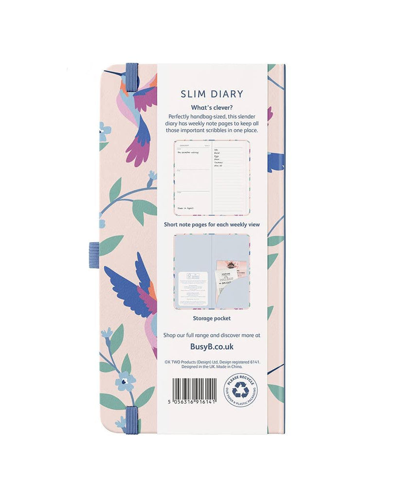 2026 Slim Diary, Weekly Pocket Planner | Birds | Busy B – thoughtful gifts and beautiful finds from C&K, an independent lifestyle store in Settle.
