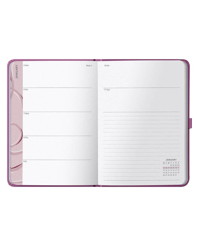 2026 Weekly Diary A5 Planner | Pink Daily Organiser | Busy B – thoughtful gifts and beautiful finds from C&K, an independent lifestyle store in Settle.