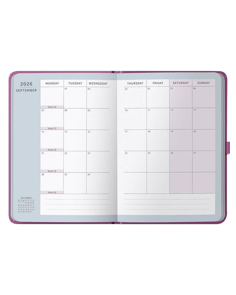 2026 Weekly Diary A5 Planner | Pink Daily Organiser | Busy B – thoughtful gifts and beautiful finds from C&K, an independent lifestyle store in Settle.