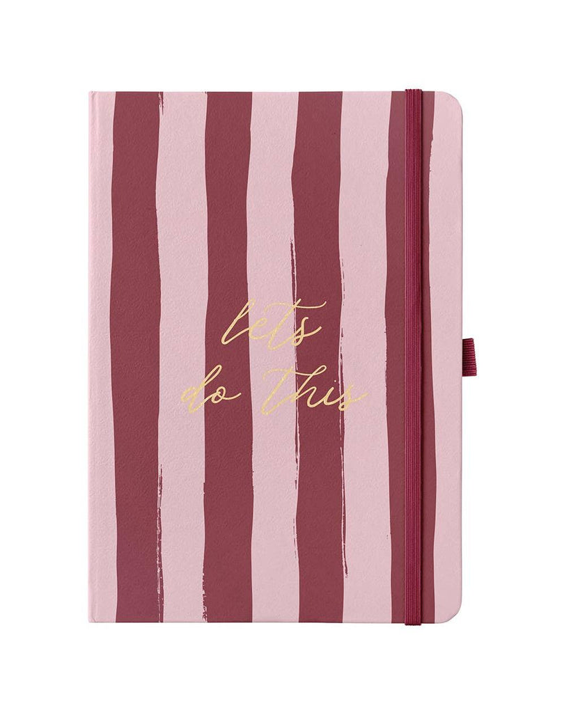 Undated Planner Diary, Daily Schedules & Notes, Stripe Cover – thoughtful gifts and beautiful finds from C&K, an independent lifestyle store in Settle.