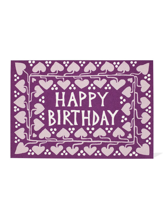 Happy Birthday Hearts card – beautiful greeting card from C&K, an independent lifestyle store in Settle.