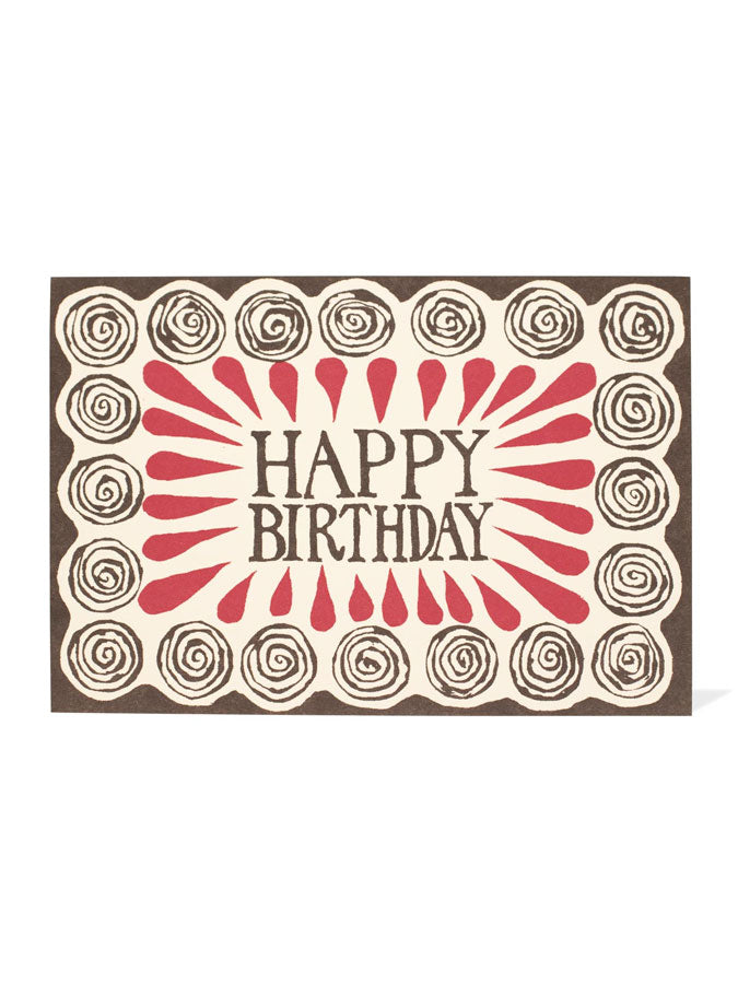Happy Birthday Spirals card – beautiful greeting card from C&K, an independent lifestyle store in Settle.