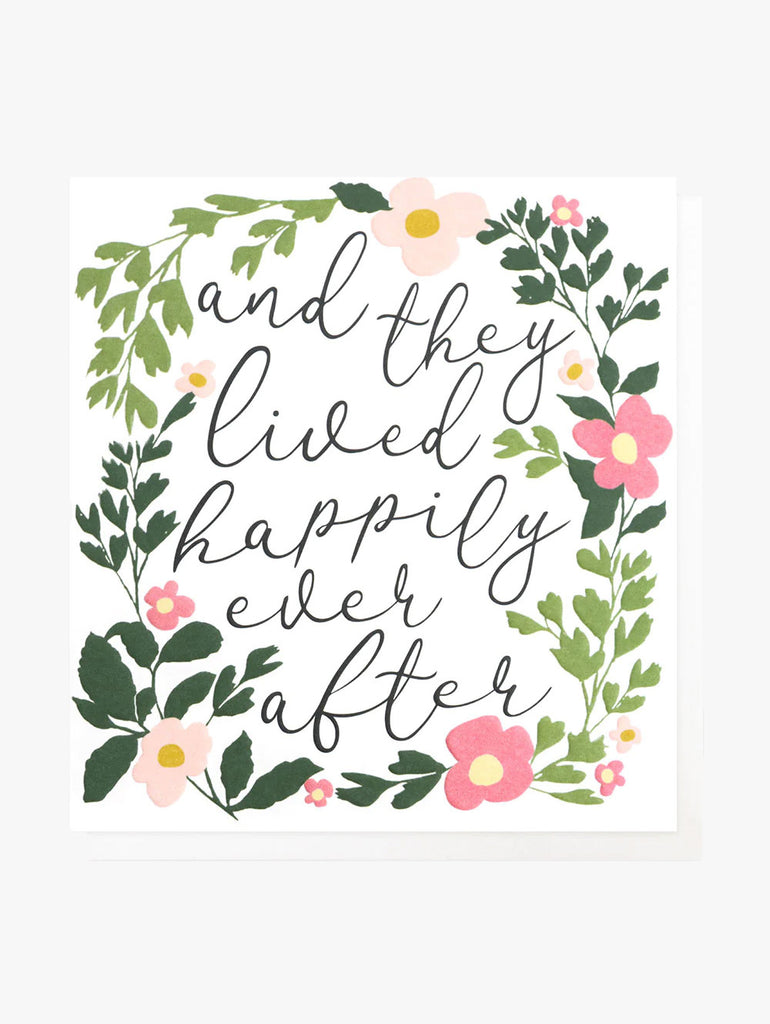 And They Lived Happily Ever After Card – beautiful greeting card from C&K, an independent lifestyle store in Settle.
