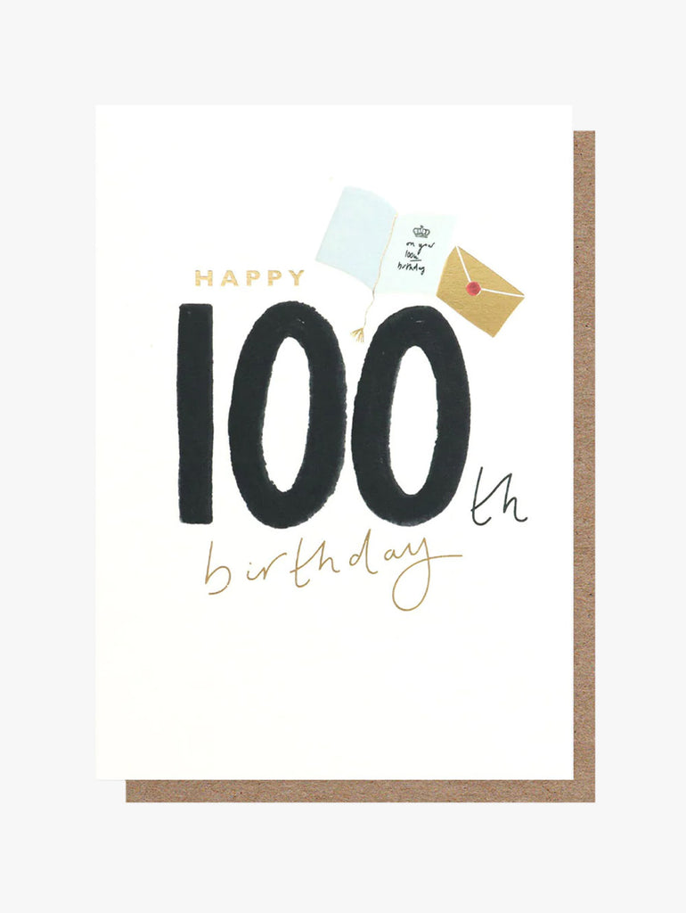 Happy 100th Card – beautiful greeting card from C&K, an independent lifestyle store in Settle.