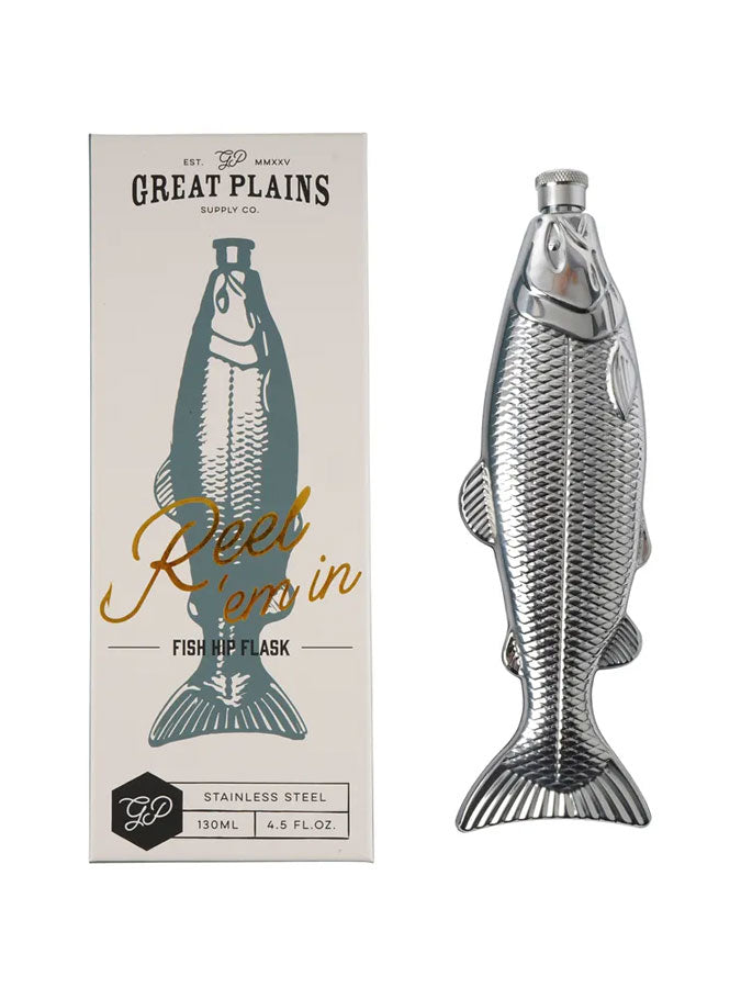Great Plains Fish Hip Flask – thoughtful gifts and beautiful finds from C&K, an independent lifestyle store in Settle.