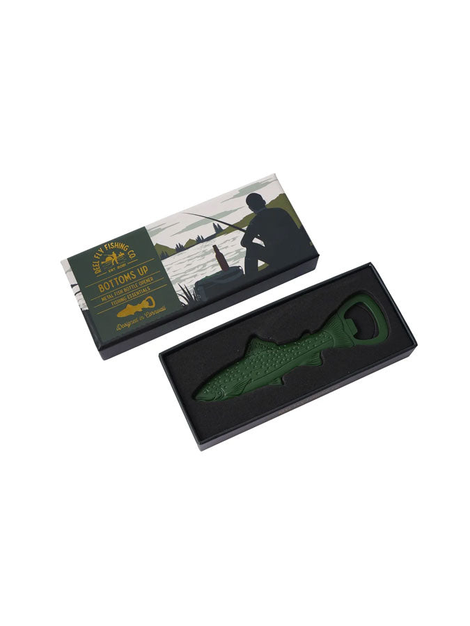 Reel Fly Fishing Co. Green Fish Bottle Opener – thoughtful gifts and beautiful finds from C&K, an independent lifestyle store in Settle.