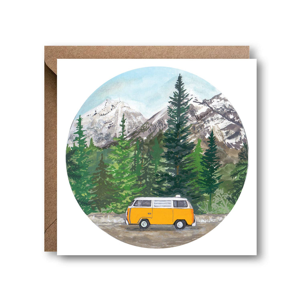 Campervan Greetings Card – beautiful greeting card from C&K, an independent lifestyle store in Settle.
