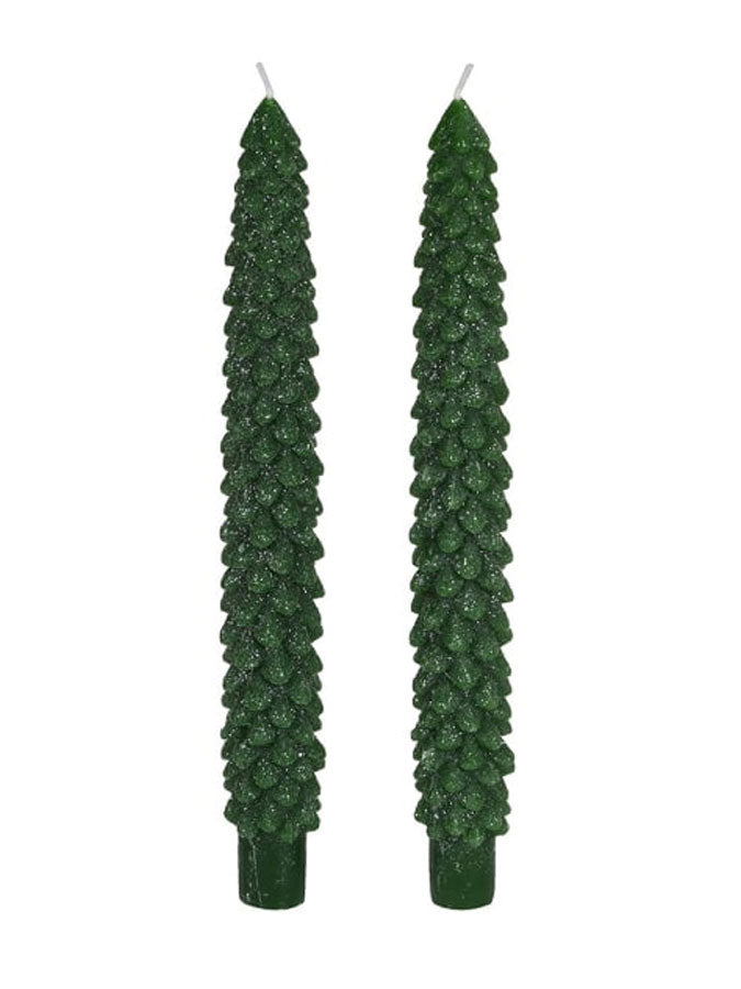 Set of 2 Emerald Dinner Candles – thoughtful gifts and beautiful finds from C&K, an independent lifestyle store in Settle.