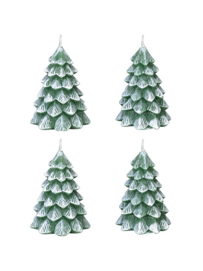 Set of 4 Christmas Tree Candles – thoughtful gifts and beautiful finds from C&K, an independent lifestyle store in Settle.