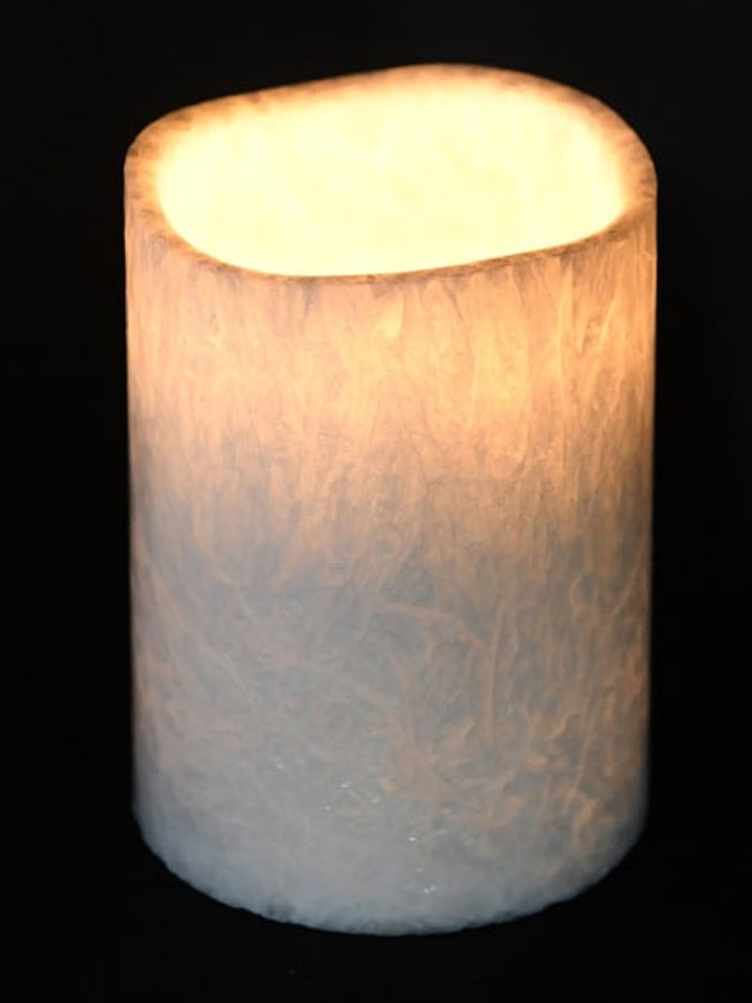 Small Marble Effect LED Candle – thoughtful gifts and beautiful finds from C&K, an independent lifestyle store in Settle.