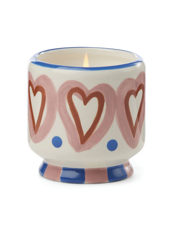 A Dopo Hearts Ceramic Candle - Rosewood Vanilla – thoughtful gifts and beautiful finds from C&K, an independent lifestyle store in Settle.
