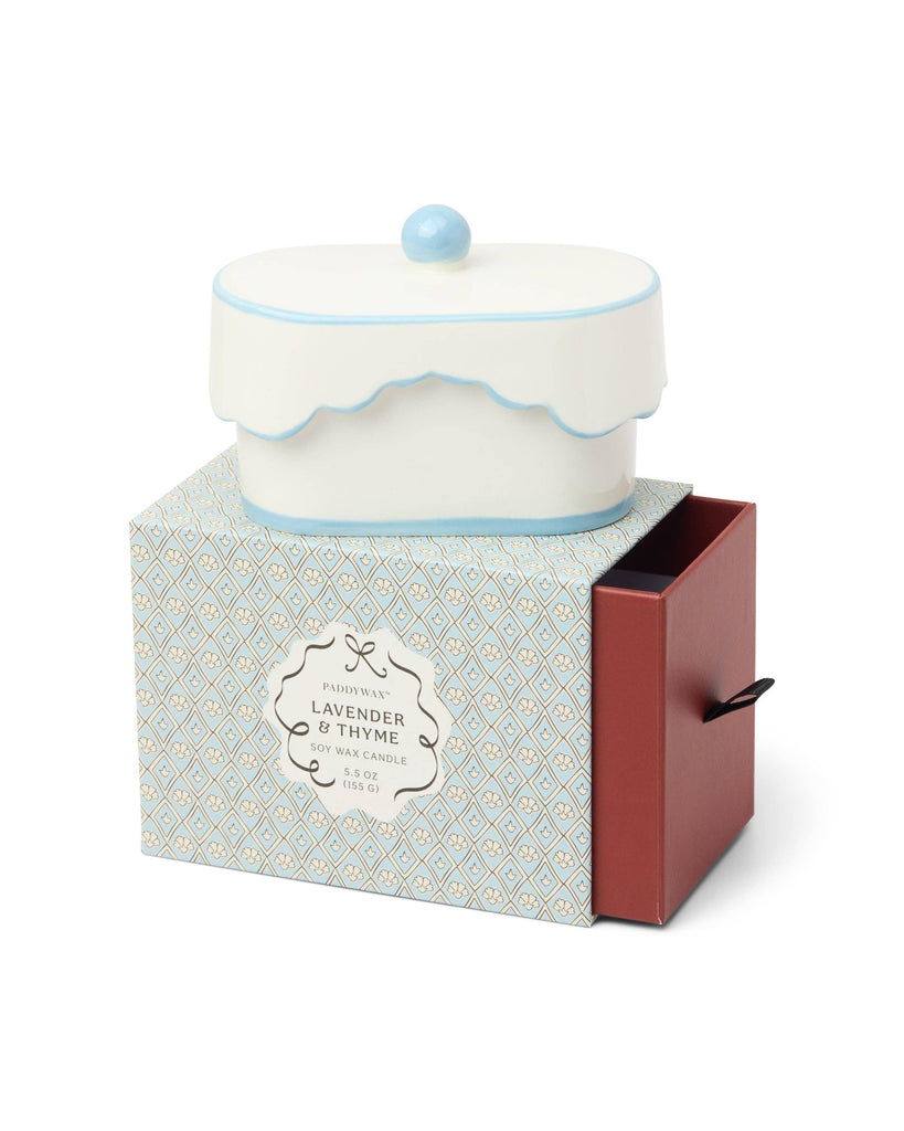 Cherie 5.5oz/155g Ceramic Dish Candle - Blue - Lavender & Thyme – thoughtful gifts and beautiful finds from C&K, an independent lifestyle store in Settle.