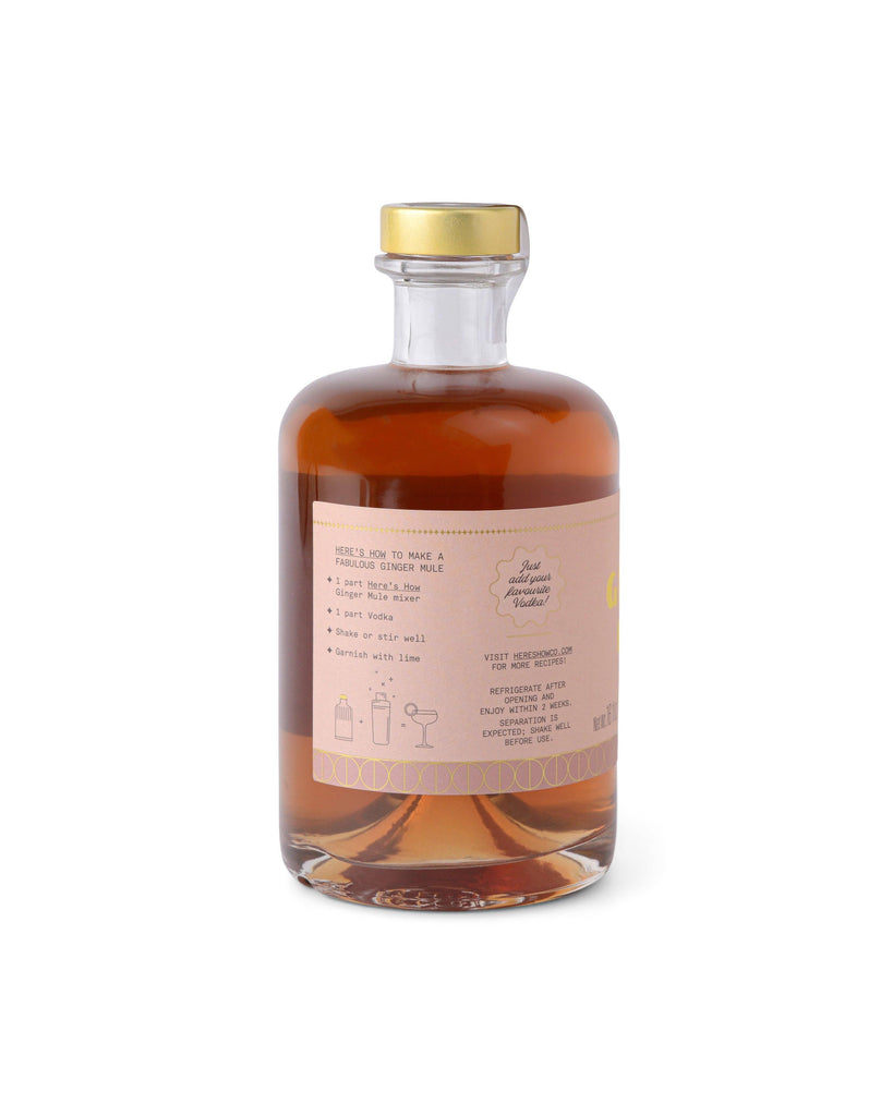 Here's How Ginger Mule Cocktail Mixer 500ml – thoughtful gifts and beautiful finds from C&K, an independent lifestyle store in Settle.