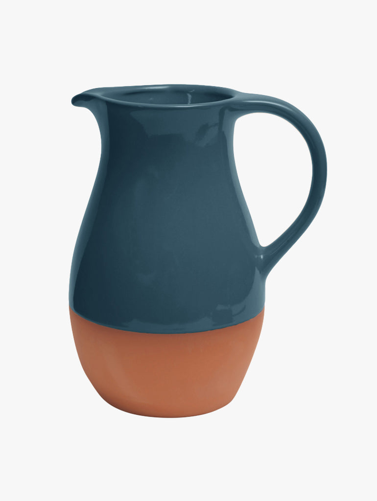 Sintra Ink Blue Glazed Terracotta Jug – quality kitchenware & dining essentials by C&K, an independent lifestyle store in Settle.