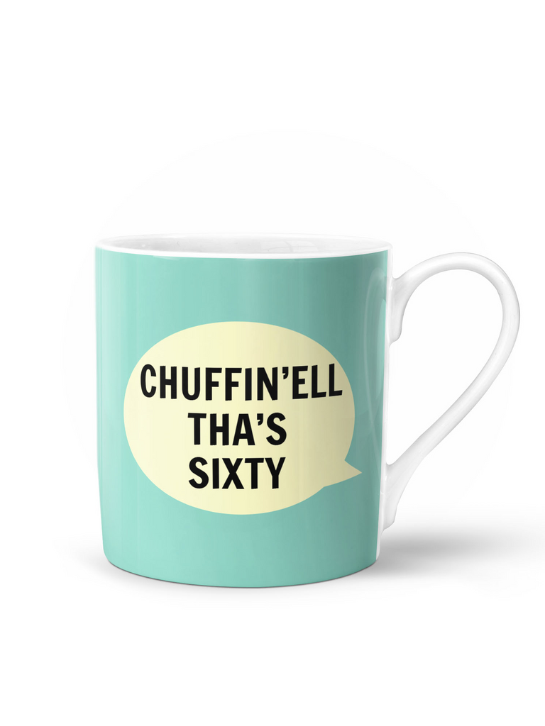 Chuffin’ell Tha’s Sixty Mug – thoughtful gifts and beautiful finds from C&K, an independent lifestyle store in Settle.