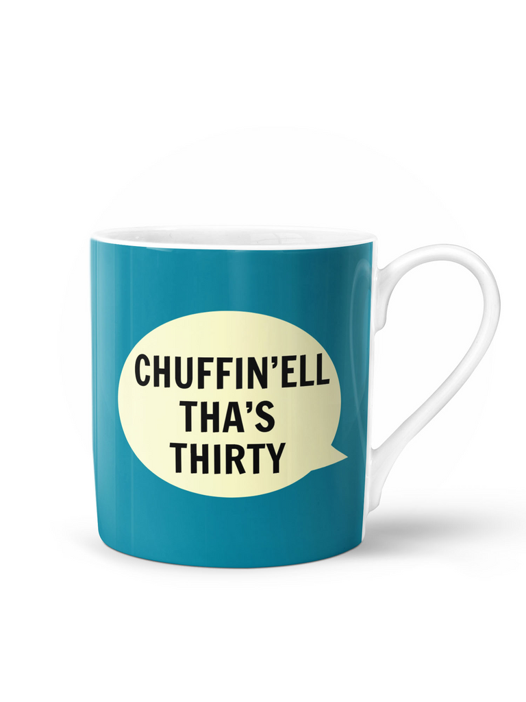Chuffin’Ell Tha’s Thirty Mug – beautiful greeting card from C&K, an independent lifestyle store in Settle.