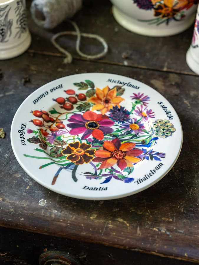 Autumn Flowers 8 1/2 Inch Plate – thoughtful gifts and beautiful finds from C&K, an independent lifestyle store in Settle.