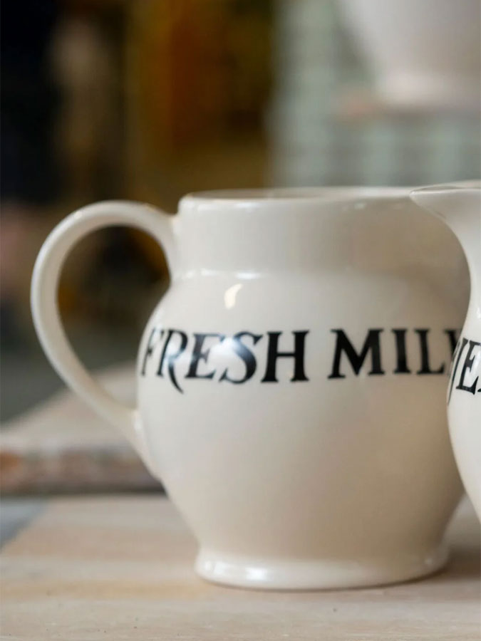 Black Toast Jersey Cream 1/2 Pint Jug – thoughtful gifts and beautiful finds from C&K, an independent lifestyle store in Settle.