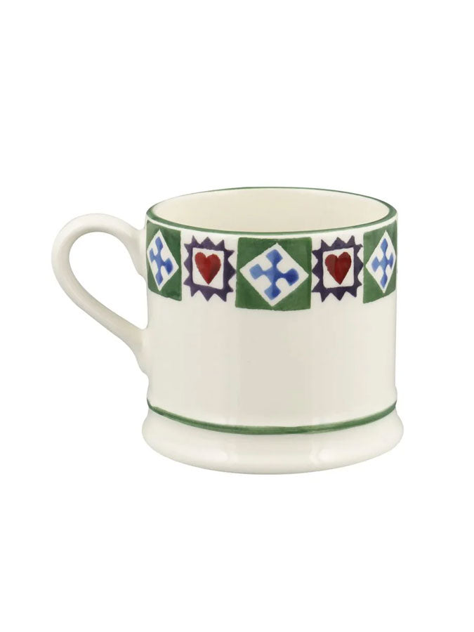 Christmas Quilt Small Mug – thoughtful gifts and beautiful finds from C&K, an independent lifestyle store in Settle.