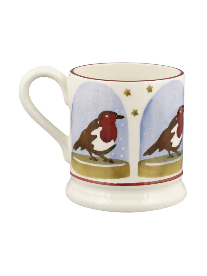 Robin Snow Globe 1/2 Pint Mug – thoughtful gifts and beautiful finds from C&K, an independent lifestyle store in Settle.
