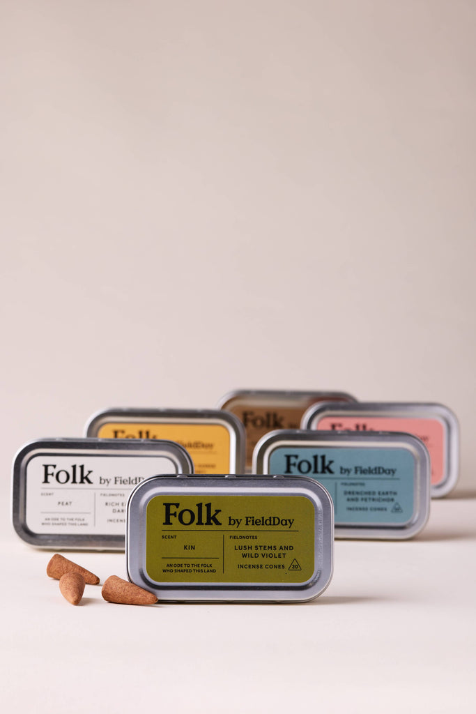 Belong Folk Tin of Incense Cones – thoughtful gifts and beautiful finds from C&K, an independent lifestyle store in Settle.