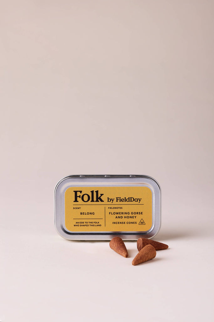 Belong Folk Tin of Incense Cones – thoughtful gifts and beautiful finds from C&K, an independent lifestyle store in Settle.