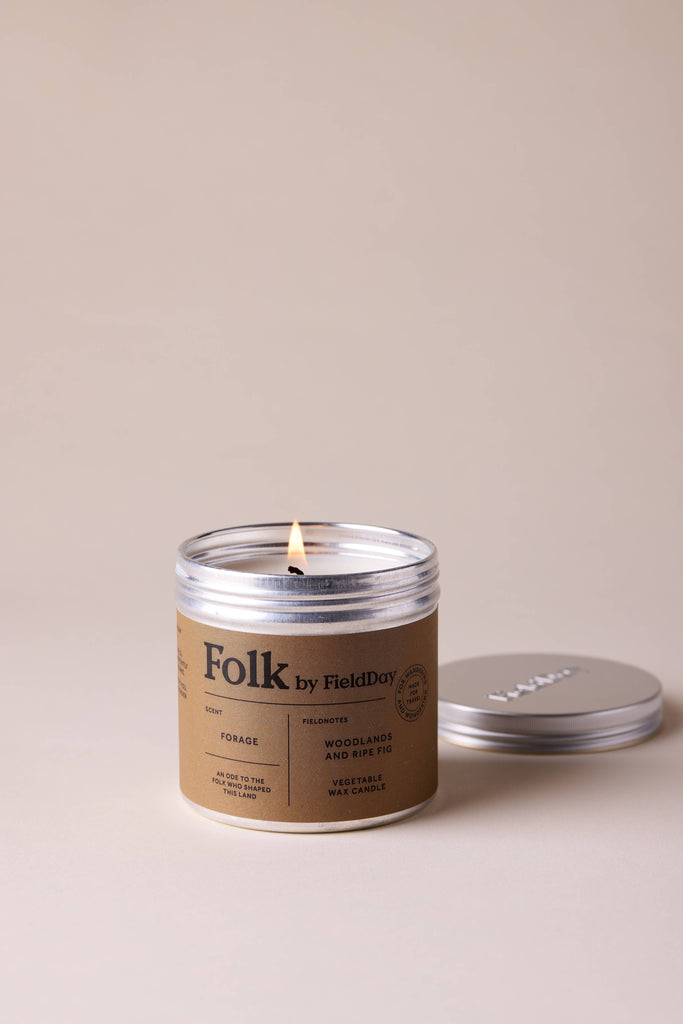 Forage Vegetable Wax Folk Tin Candle – thoughtful gifts and beautiful finds from C&K, an independent lifestyle store in Settle.