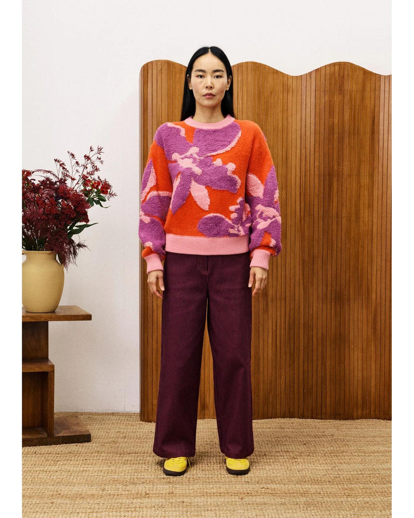 Ayme Orange Sweater – timeless women’s fashion from C&K, an independent lifestyle store in Settle, North Yorkshire.