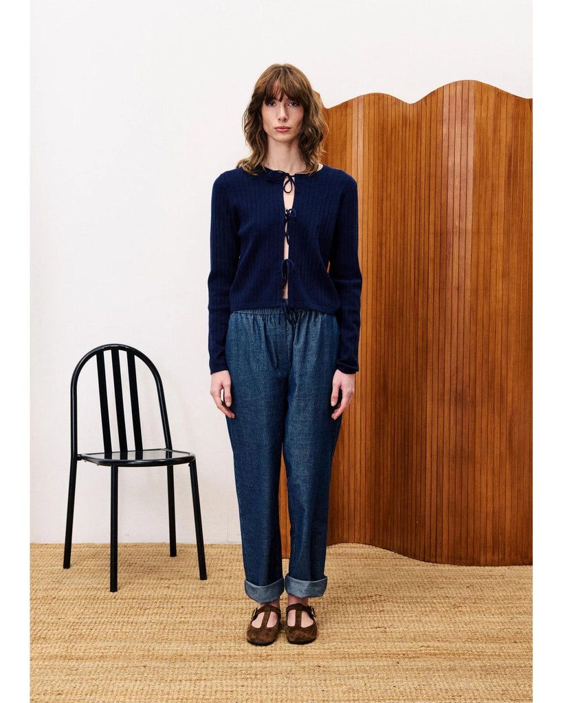 Oxalis Navy Blue Pants – timeless women’s fashion from C&K, an independent lifestyle store in Settle, North Yorkshire.