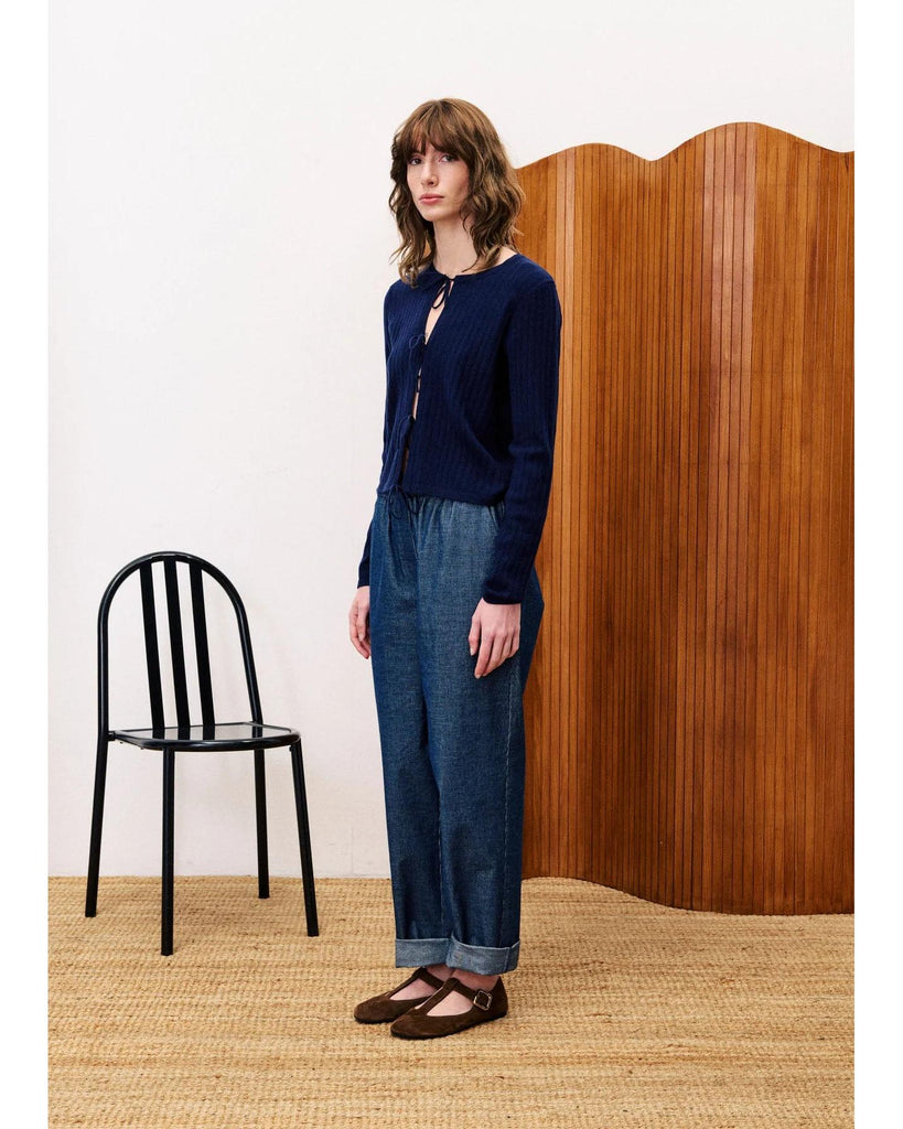 Oxalis Navy Blue Pants – timeless women’s fashion from C&K, an independent lifestyle store in Settle, North Yorkshire.