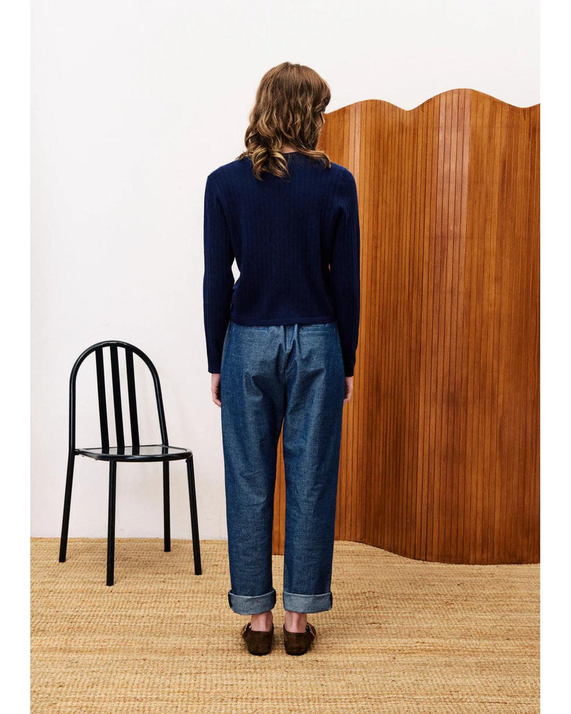 Oxalis Navy Blue Pants – timeless women’s fashion from C&K, an independent lifestyle store in Settle, North Yorkshire.