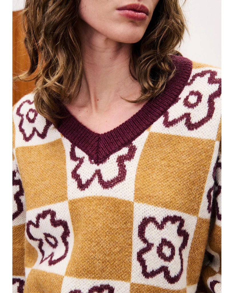 Primevere camel sweater – timeless women’s fashion from C&K, an independent lifestyle store in Settle, North Yorkshire.