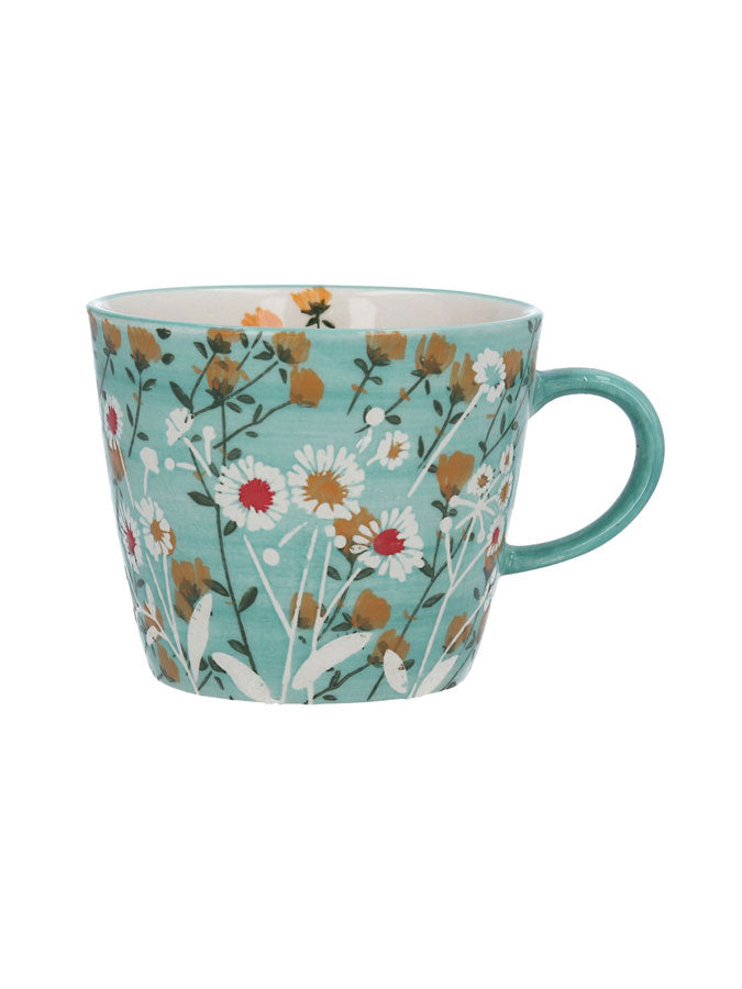 Blue Wild Daisy Stoneware Mug – thoughtful gifts and beautiful finds from C&K, an independent lifestyle store in Settle.