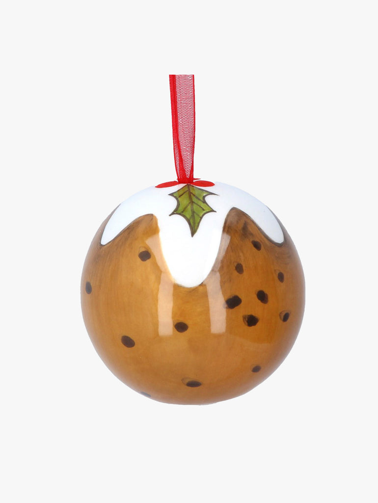 Ceramic Christmas Pudding Decoration – thoughtful gifts and beautiful finds from C&K, an independent lifestyle store in Settle.