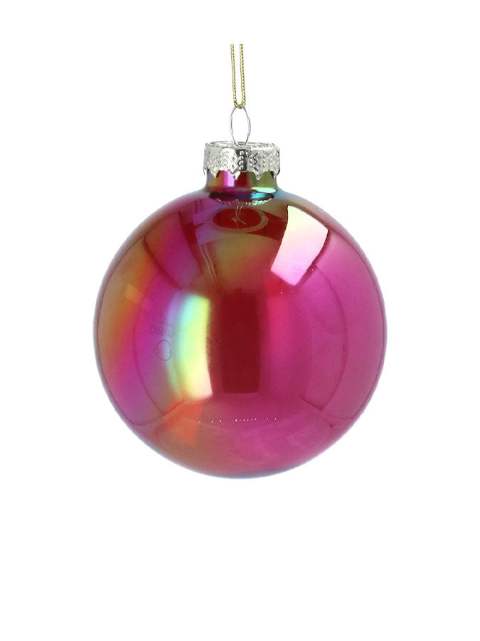 Cerise Lustre Glass Ball – thoughtful gifts and beautiful finds from C&K, an independent lifestyle store in Settle.