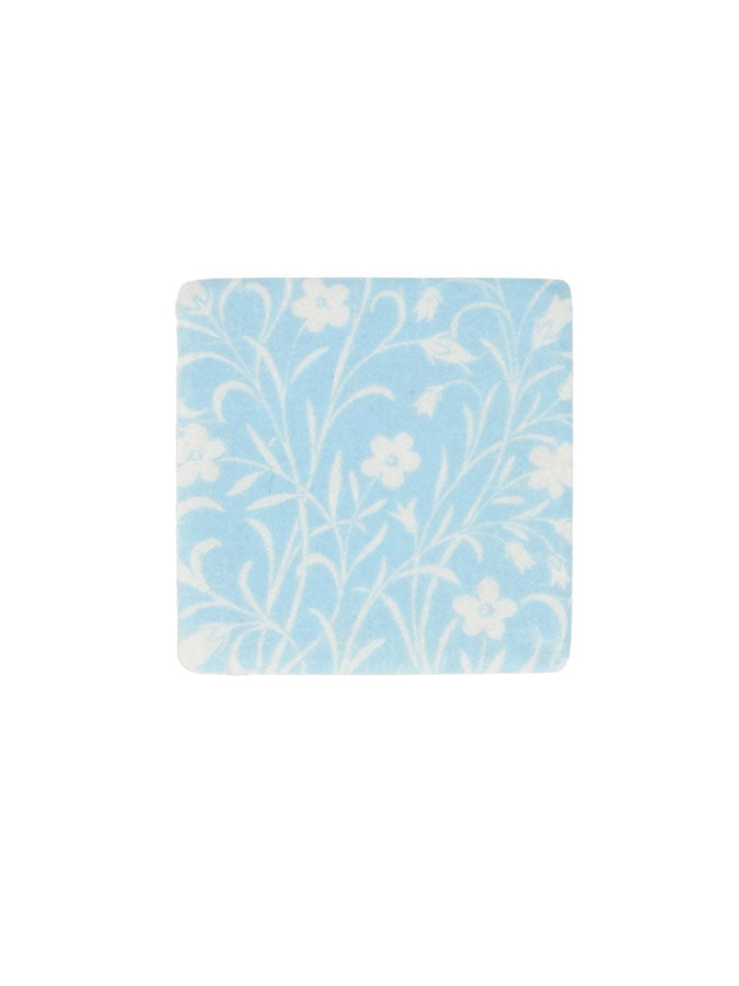 Pale Blue Floral Resin Coaster – thoughtful gifts and beautiful finds from C&K, an independent lifestyle store in Settle.
