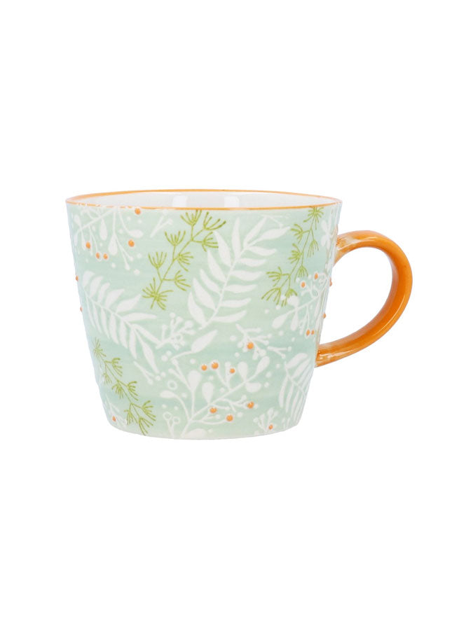 Pale Green Botanical Stoneware Mug – thoughtful gifts and beautiful finds from C&K, an independent lifestyle store in Settle.