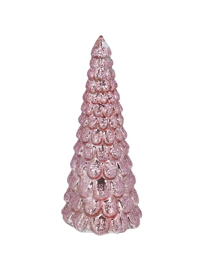 Pink Glass LED Tree Decoration – thoughtful gifts and beautiful finds from C&K, an independent lifestyle store in Settle.
