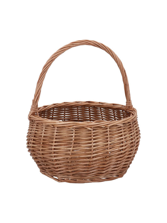 Wicker Round Basket – thoughtful gifts and beautiful finds from C&K, an independent lifestyle store in Settle.