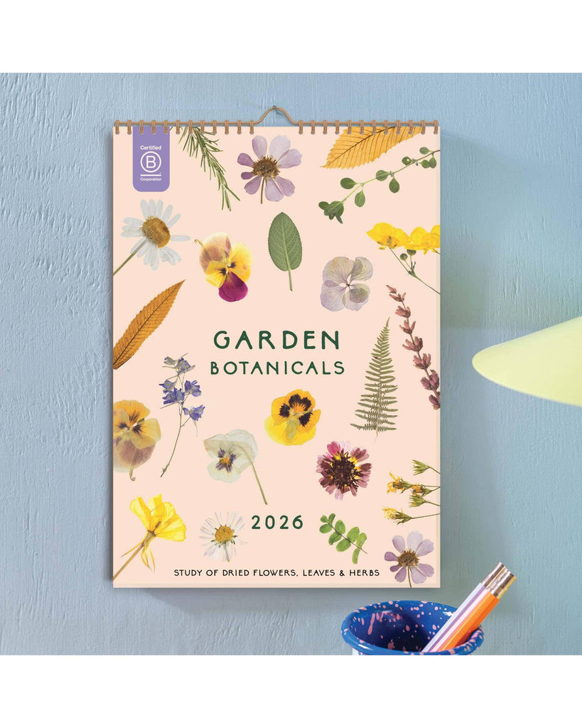 2026 Calendar | Garden Botanicals A4 – thoughtful gifts and beautiful finds from C&K, an independent lifestyle store in Settle.