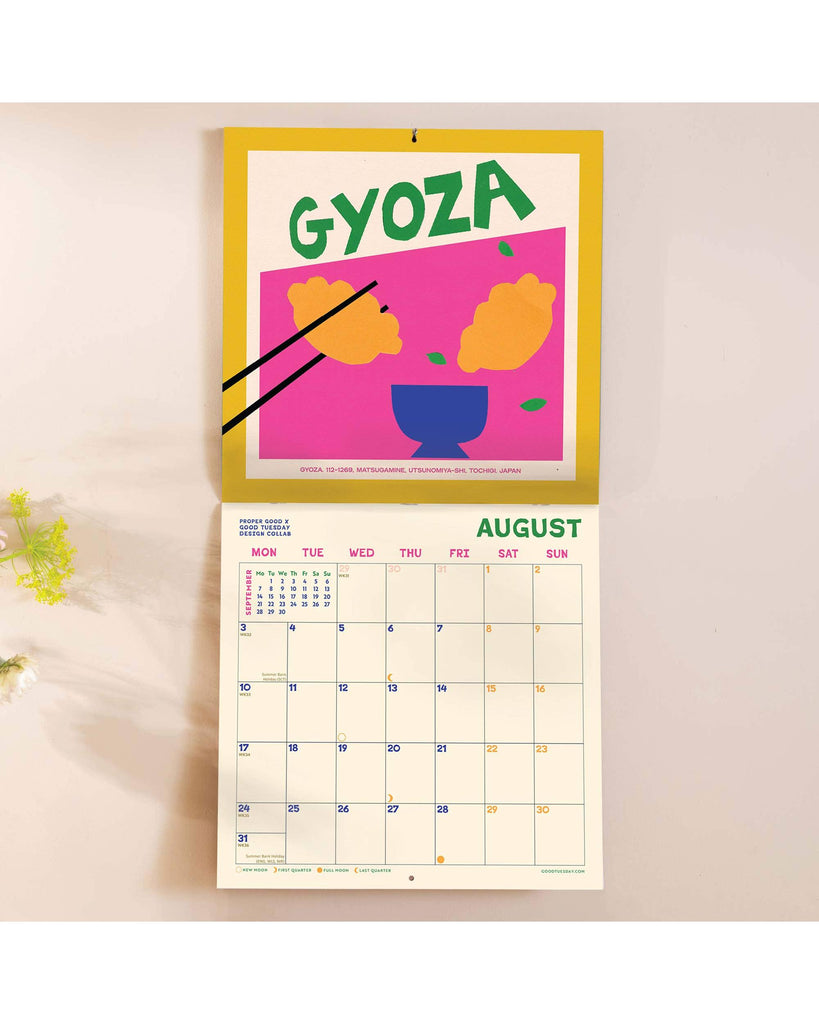 2026 Wall Calendar | Food Art Planner – thoughtful gifts and beautiful finds from C&K, an independent lifestyle store in Settle.