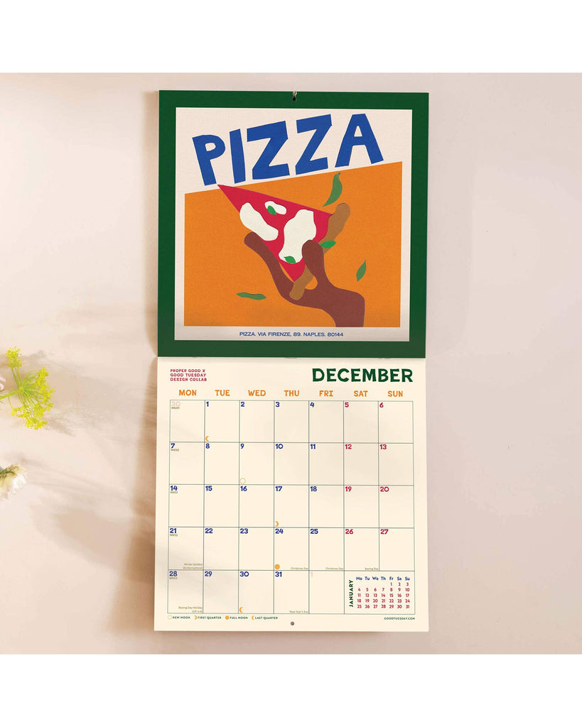 2026 Wall Calendar | Food Art Planner – thoughtful gifts and beautiful finds from C&K, an independent lifestyle store in Settle.