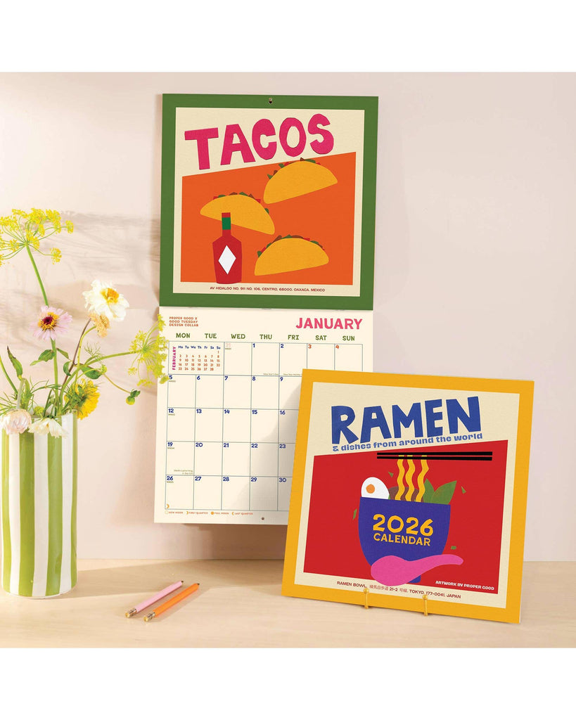 2026 Wall Calendar | Food Art Planner – thoughtful gifts and beautiful finds from C&K, an independent lifestyle store in Settle.