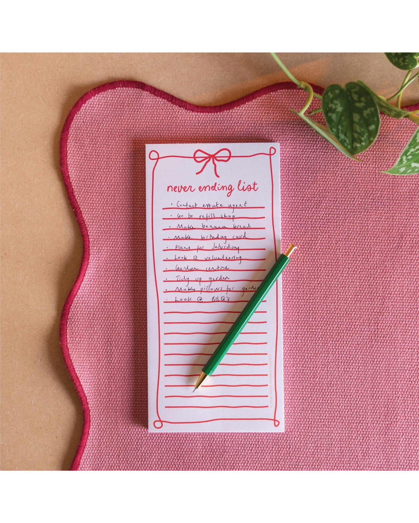 To Do List Pad | Never Ending – thoughtful gifts and beautiful finds from C&K, an independent lifestyle store in Settle.