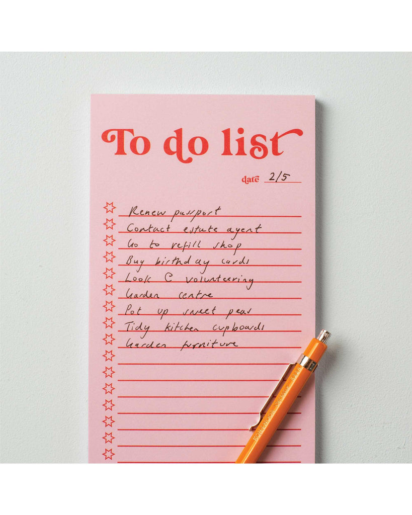 To Do List PadPink & Red – thoughtful gifts and beautiful finds from C&K, an independent lifestyle store in Settle.